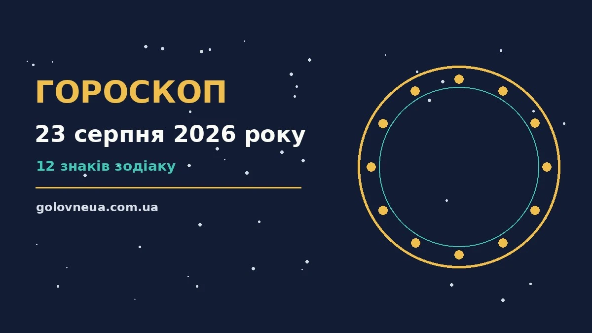 Гороскоп на 23 серпня 2026 року: прогноз для всіх знаків про настрій, справи та гроші