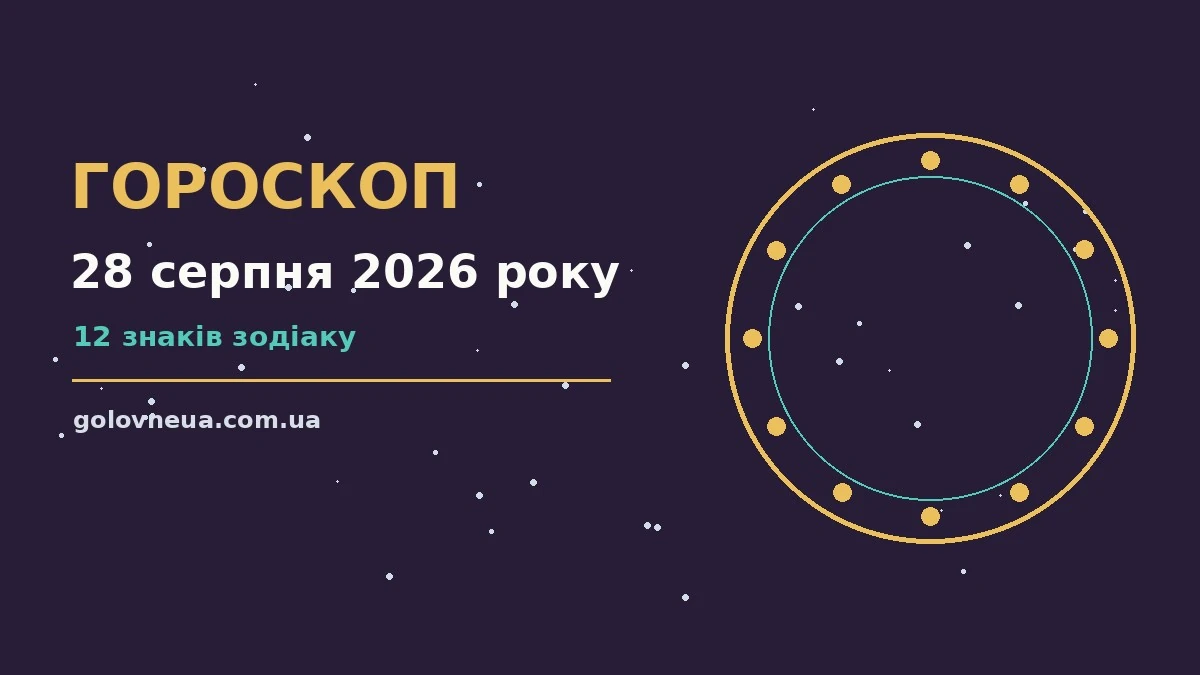 Гороскоп на 28 серпня 2026 року: прогноз для всіх знаків про настрій, справи та гроші