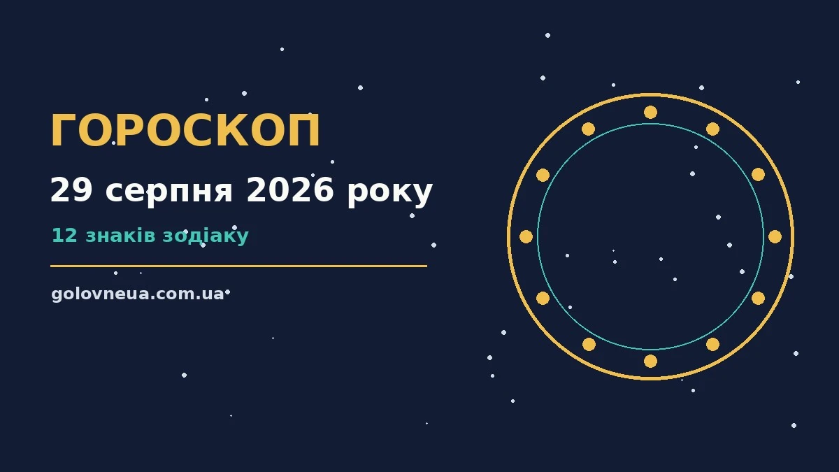 Гороскоп на 29 серпня 2026 року: прогноз для всіх знаків про настрій, справи та гроші