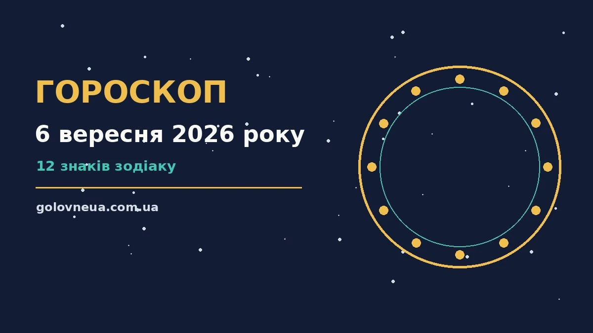 Гороскоп на 6 вересня 2026 року: прогноз для всіх знаків про настрій, справи та гроші