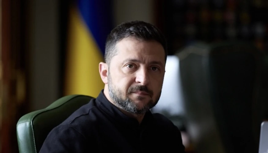 Президент України Володимир Зеленський під час інтерв'ю